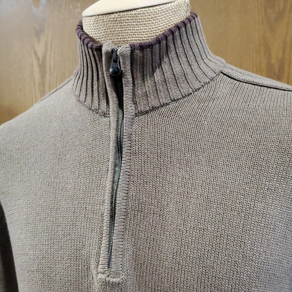 Columbia Other - Columbia tan ribbed 1/4 zip warm cotton sweater